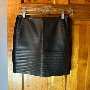 Black Leather Skirt